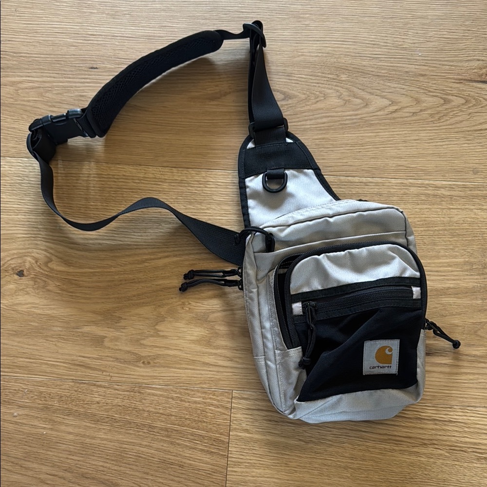 Carhartt Men's Black and Gray Crossbody Bag